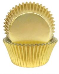  Muffin papír, Arany szín - 50 db