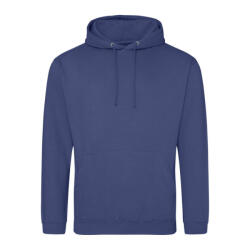 Just Hoods Uniszex kapucnis pulóver Just Hoods AWJH001 College Hoodie -XL, Denim Blue
