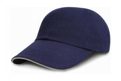 Result Caps Gyerek sapka Result Caps Junior Brushed Cotton Cap Egy méret, Sötétkék (navy)/Fehér