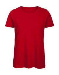 B and C Női rövid ujjú organikus póló B and C Organic Inspire T /women T-Shirt L, Piros