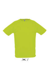 SOL'S Férfi póló SOL'S SO11939 Sol'S Sporty - Raglan Sleeved T-Shirt -S, Neon Green
