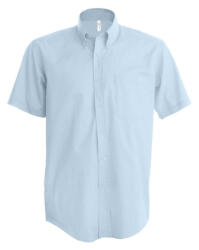 Kariban Férfi ing Kariban KA535 Men'S Short-Sleeved Oxford Shirt -L, Oxford Blue