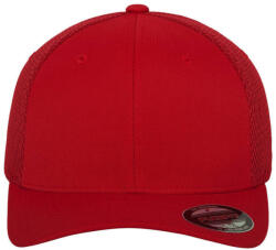 Flexfit Uniszex Sapka Flexfit Tactel Mesh Cap -L/XL, Piros