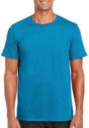 Gildan Férfi póló Rövid ujjú Gildan Softstyle Ring Spun T-Shirt - L, Antik zafírkék