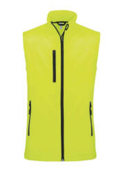 Kariban Férfi Softshell Kariban KA403 Men'S Softshell Bodywarmer -4XL, Fluorescent Yellow