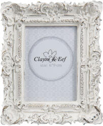 Clayre & Eef Rama foto de masa polirasina alba 10x2x12 cm, 6x9 cm (2F0506)