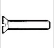 Osculati Nautics Surub cu cap crestat, înecat, inox AISI304, MET/TS 5X35mm, 50buc/cutie (A2-963-05X035)