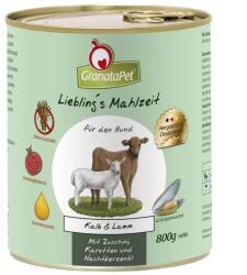 GranataPet Liebling´s Mahlzeit borjú és bárány konzerv 6x800g