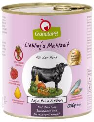 GranataPet Liebling´s Mahlzeit Angus marha és sütőtök konzerv 6x800g