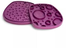 West Paw Feast Mat 2in1 Slow Feeder és Lick Mat Kutyáknak - Bubble - Tropic Red