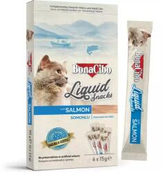 BONACIBO SNACKS for CATS LIQUID SNACKS - SALMON 90g 6x15g