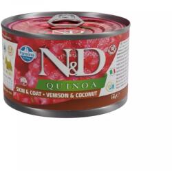 N&D Quinoa Dog konzerv szarvas & kókusz adult mini 6x140g