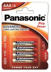 Panasonic Elem, AAA micro, 4 db, PANASONIC "Pro power" LR03PPG-4BP/LR03PPG/4BP (LR03PPG-4BP/LR03PPG/4BP)