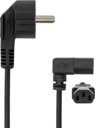 SBOX Cablu SBOX, CABLE C-13 PC - SCHUKO POWER, unghiular 90 POWER-KUTNI/R (POWER-KUTNI/R)