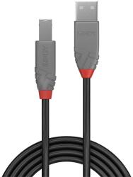 Lindy Cablu USB 2.0 A - B Anthra Line, M/M 7, 5 m, negru 36676 (36676)
