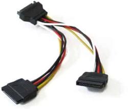  Cablu adaptor de alimentare Kolink SATA PWR (Masculin) - 2x SATA PWR (Feminin) KKTSAP01S02 (KKTSAP01S02)