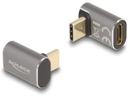 Delock Adaptor USB 40 Gb/s USB Type-C PD 3.0 100 W 8K 60 Hz gri