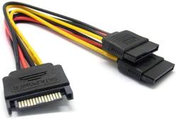 BlackBird Cablu SATA 15 pin de sex masculin la 2xSATA HDD BH1500 (BH1500)