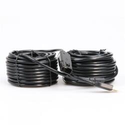 PROCONNECT Cablu USB 2.0 A - A Active, M/F, 24m, negru PC-RP-0224 (PC-RP-0224)