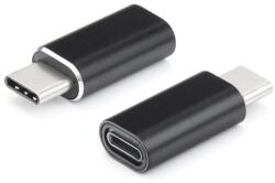 Gigapack Adaptor (lightning aljzat - Type-C) FEKETE GP-90681 (GP-90681)