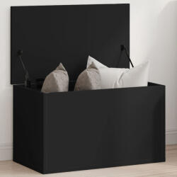 vidaXL fekete szerelt fa tárolóláda 60 x 35 x 35 cm (840675) - balena