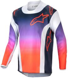 Alpinestars Tricoul de motocros pentru copii Alpinestars Racer Hoen 2024 gri-albastru-portocaliu (AIM173-0055)