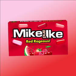 Mike and Ike Red Rageous piros gyümölcsös cukorkák 120g - delfinbuvar