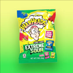 Warheads Assorted Sour extrém savanyú keménycukorka original 56g - delfinbuvar