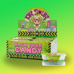 Dr Sour Blow Your Candy cukorka buborék fújó szett 40g - delfinbuvar