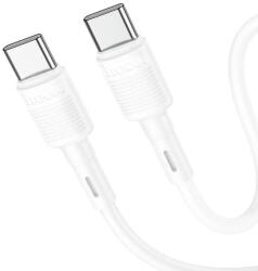 hoco. Cablu de Date HOCO X83 Victory, USB Type-C la USB Type-C, 1m, PD 60W, 3A, Alb