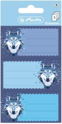 Herlitz Etichete scolare Herlitz 50028214, 3 x 3 coli, Motiv wild animals wolf (50028214)