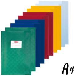 Herlitz Set 10 coperti A4 Herlitz cu eticheta nume, Culori asortate (5204003-1)