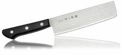 TOJIRO Кухненски нож Tojiro DP Damascus Nakiri Knife, 165mm дължина на острието, VG-10 стомана, черен (F-330)
