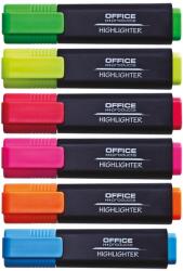 Office Products Textmarker varf lat, 6 culori/set, Office Products (OF-17055219-99) - forit