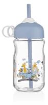 HANE IRIS Petite üveg italos palack szívószállal 370ml, piros vagy kék színben HN-1751 (HN-1751) - officedepot