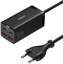 Baseus GaN3 Pro CCGP000101, 2x USB + 2x Type-C, 100W, Fekete univerzális hálózati töltő (CCGP000101)