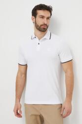 Boss Orange tricou polo bărbați, culoarea alb, uni 50507699 PPYH-POM00G_00X