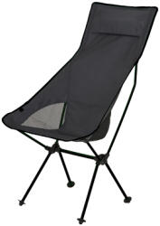 BasicNature Ultralight High Rest Scaun de călătorie negru