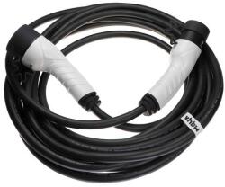 VHBW töltőkábel elektromos autóhoz, plug-in hibridhez - 2-es típusú kábel Type 2, egyfázisú, 32 A, 7 kW, 10 m (WB-888401514)