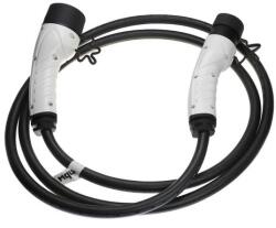 VHBW töltőkábel elektromos autóhoz, plug-in hibridhez - 2-es típusú kábel Type 2, egyfázisú, 32 A, 7 kW, 3 m (WB-888401511)