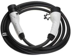 VHBW töltőkábel elektromos autóhoz, plug-in hibrid - 2-es típusú kábel Type 2, 3-fázisú, 32 A, 22 kW, 5 m (WB-888401508)