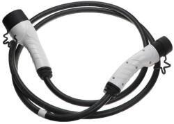 VHBW töltőkábel elektromos autóhoz, plug-in hibridhez - 2-es típusú kábel Type 2, 3 fázisú, 32 A, 22 kW, 3 m (WB-888401507) - kulsoaksi
