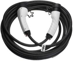 VHBW töltőkábel elektromos autóhoz, plug-in hibridhez - 2-es típusú kábel Type 2, 3-fázisú, 16 A, 11 kW, 10 m (WB-888401518)