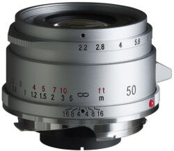 Voigtländer Color-Skopar 50mm f/2.2 VM ezüst objektív (119894)