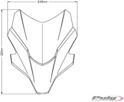Puig Parbriz PUIG NEW GEN. SPORT 20618N Negru (MTP270117)