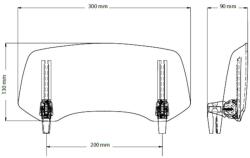 Puig Multiadjustable visor PUIG 2.0 20764H clip-on smoke (MTP289352)