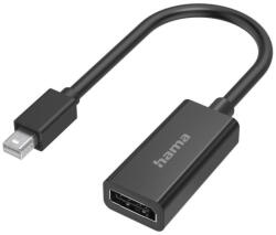 Hama Адаптер MiniDisplayPort мъжко - DisplayPort женско Ultra-HD 4K Essential Черен (HAMA-200331)