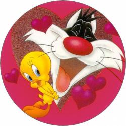 Pictu Hap Looney Tunes Szilveszter és Tweety Hearts 19, 5 cm - Pictu Hap (pic9000980_kruh)