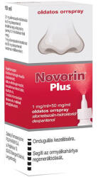  Novorin Plus 1mg/ml+ 50mg/ml oldatos orrspray 1x10ml hdpe tartályban (400413)