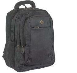 AOKING 4+2 zsebes fekete erős laptoptartós vászon hátizsák Aoking (sn 3537 w fekete)
